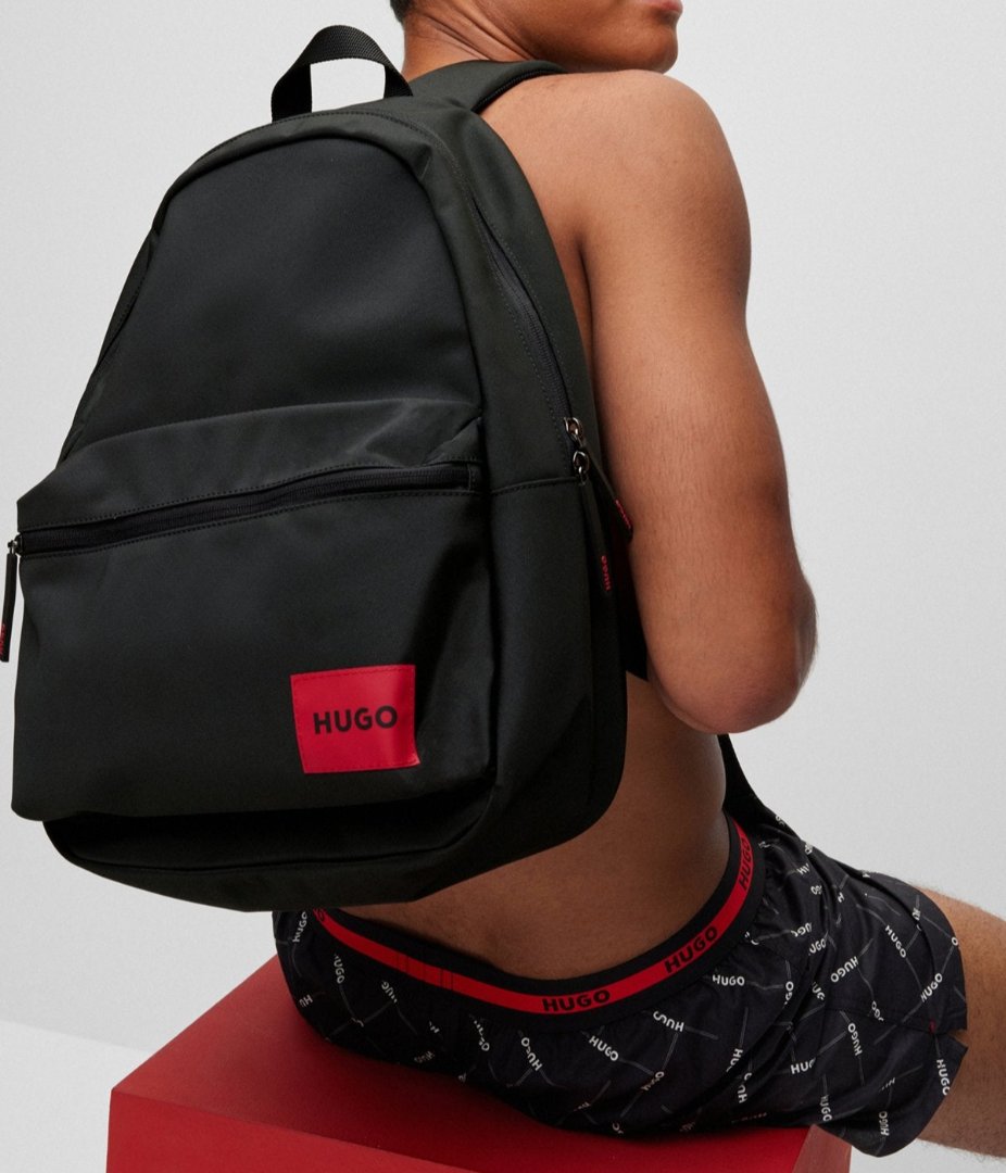 Hugo boss record backpack deals