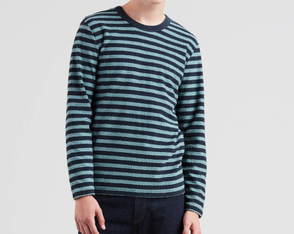 Levi's® Made & Crafted® Stripe Slub Men T-Shirt Green and Blue 559560000